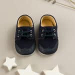 Pantofi eleganti bleumarin bebelusi baietei botez