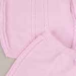 Set roz pantaloni bluza tricot