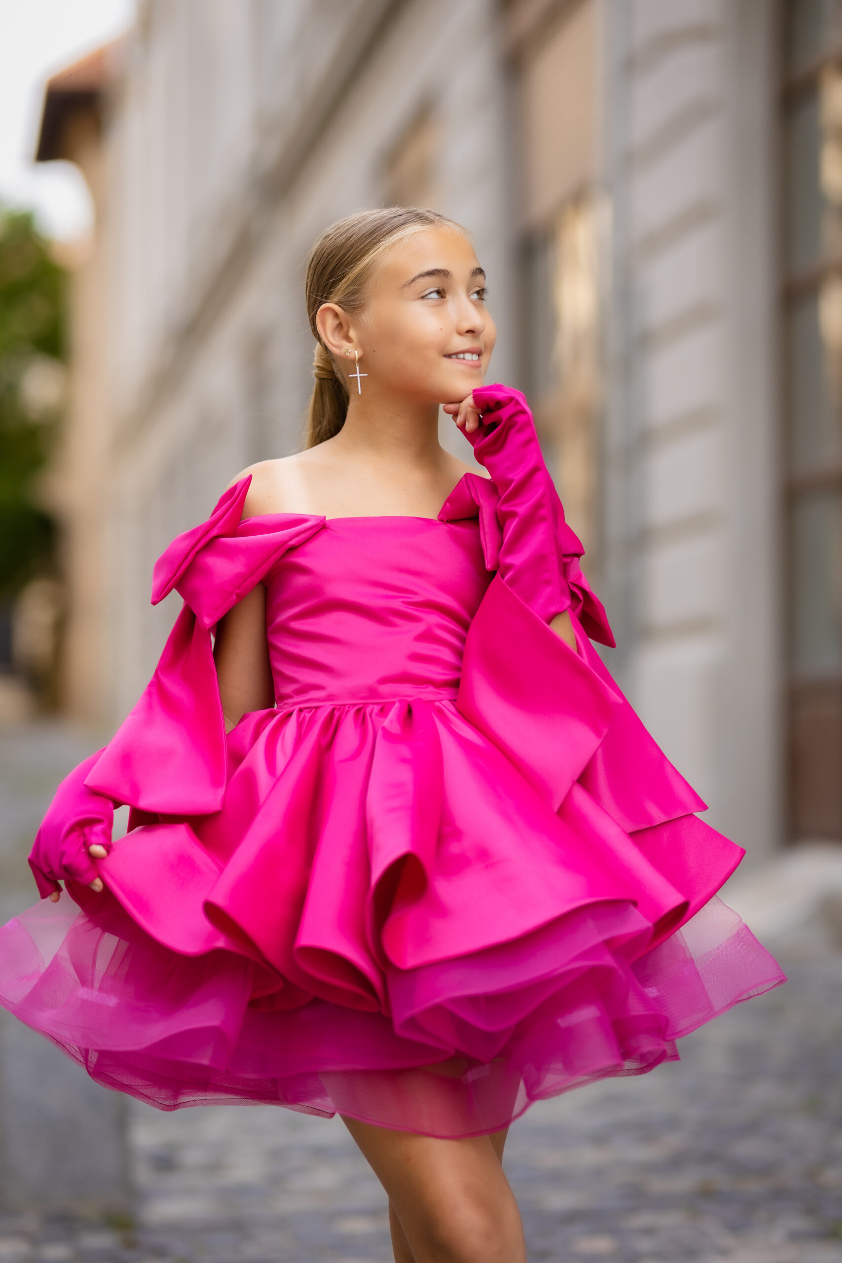 rochie roz barbie fete