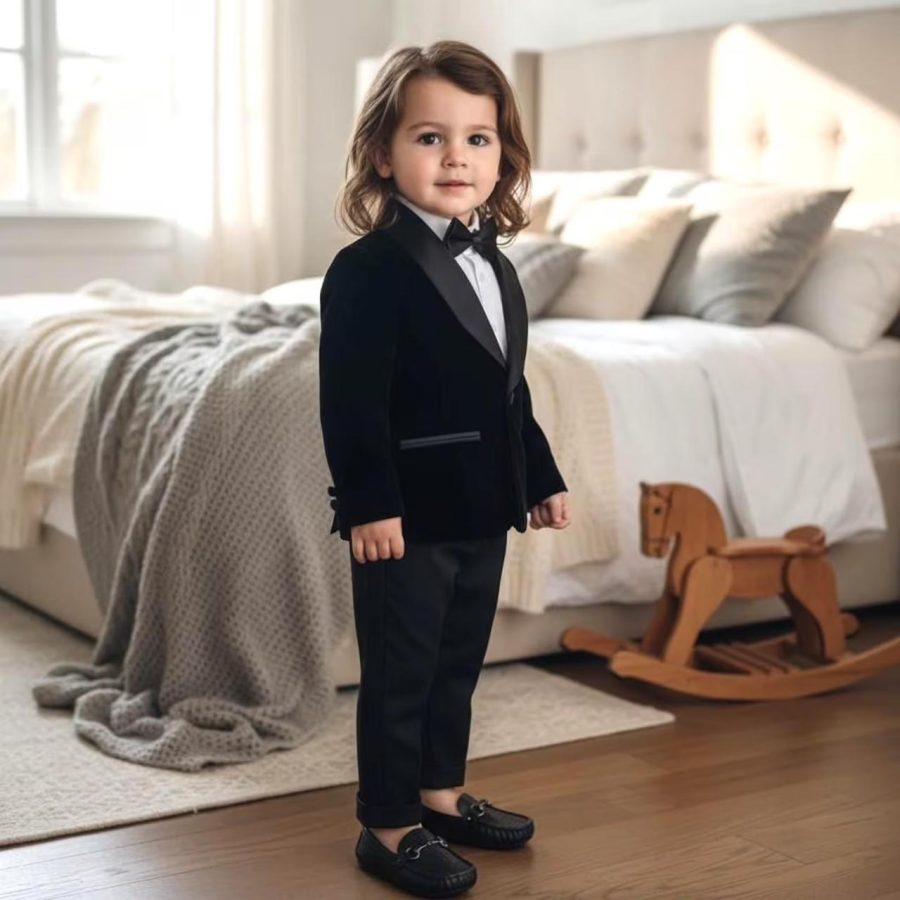 Costum elegant pentru bebelusi Mathias - 4 piese