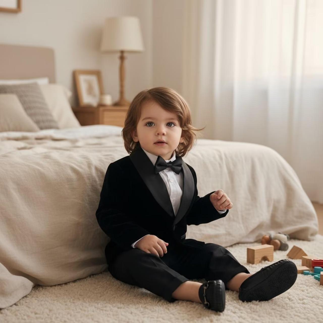 Costum elegant pentru bebelusi Mathias - 4 piese