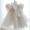 Rochie eleganta ivoire cu fundite pentru fetite Theodora