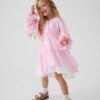 Rochie roz din muselina pentru fete Sybille