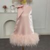 Rochie roz eleganta cu fulgi pentru fete Fiona