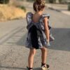 Rochie carouri cu funda pentru fete Meline