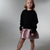 Rochie pentru fete neagra cu detalii roz Camilla