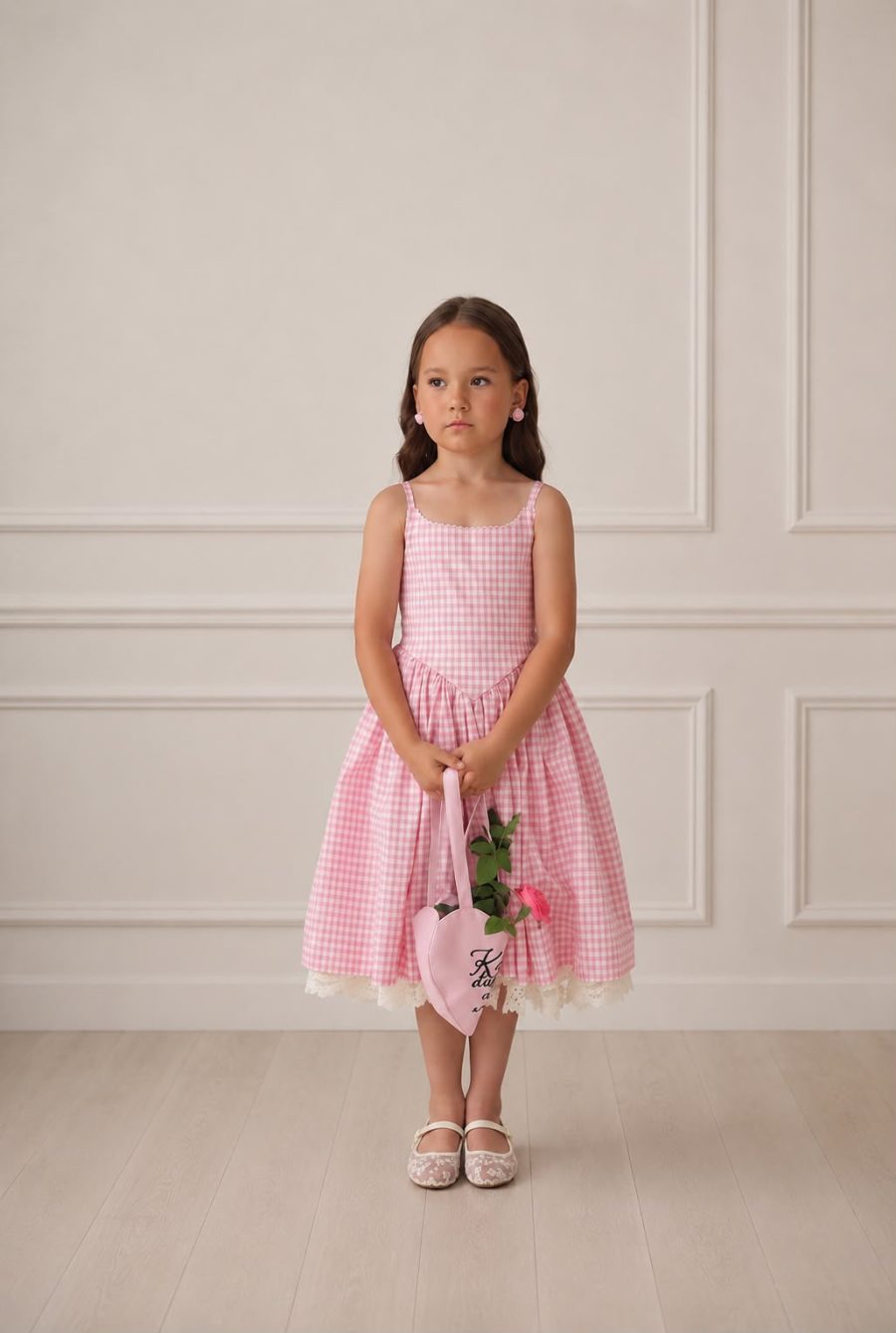Rochie carouri roz pentru fete Ronnie
