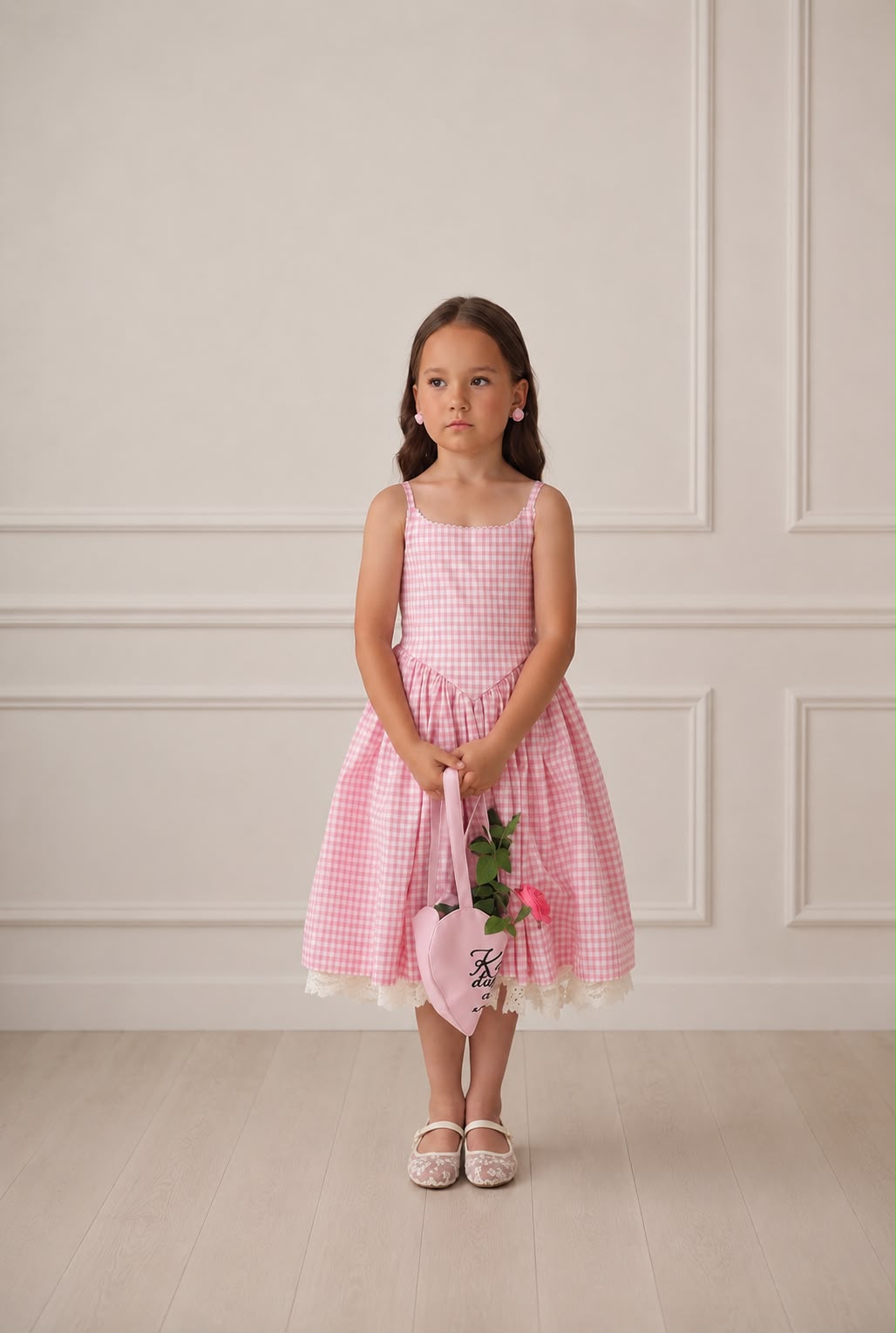 Rochie carouri roz pentru fete Ronnie